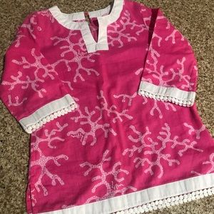 Lily Pulitzer Girls 4 dress or  swim cover